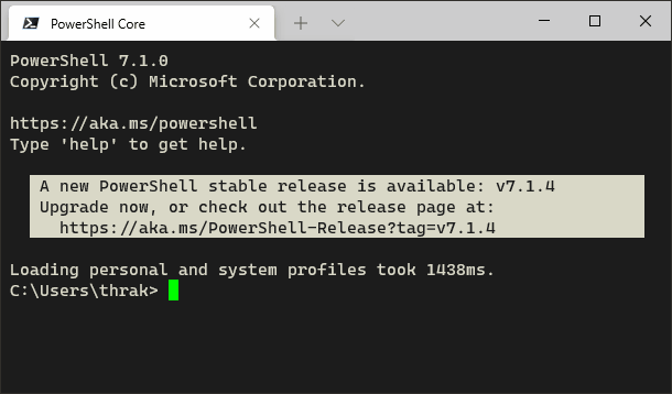 demonstrating a powershell and cmd terminal