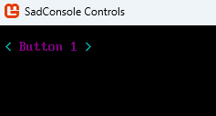 A SadConsole window showing a button where the foreground is purple.