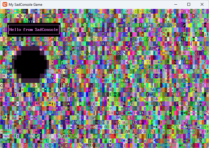 circle shape in SadConsole