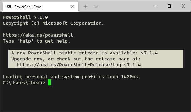 demonstrating a PowerShell and cmd terminal